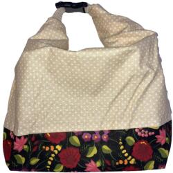 MK Bea Frissentartó füles kenyeres zsák - fehér pöttyös