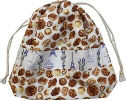 MK Bea Nagy cipós zsák - pékárus mintával, levendulás Paris díszítéssel