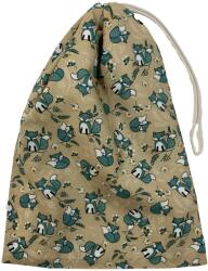 MK Bea Frissentartó behúzós kenyeres zsák - bézs alapon rókás mintás