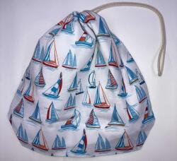 MK Bea Kis cipószsák - vitorlás mintás