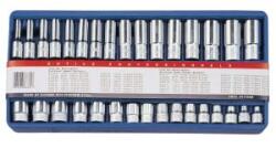 Genius Tools crowafej készlet, metrikus, hosszú és normál, 3/8", 32 darabos (GS-332M)
