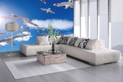 DIMEX ART Самозалепваща се флизелинова фототапета летящо ято птици 375 x 250 см