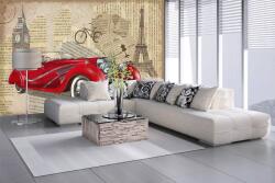 DIMEX ART Самозалепваща се флизелинова фототапета винтидж плакат 375 x 250 см