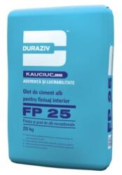 Duraziv Glet De Ciment Alb Pentru Finisaj Interior, Duraziv Fp 25, 5Kg / Pachet 4 Pungi