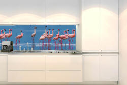 DIMEX ART Фототапет за кухня - фламинго 180 x 60 см