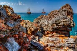 DIMEX ART Флизелинов фототапет морски скали 375 x 250 см