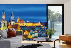 DIMEX ART Самозалепваща се флизелинова фототапета прага, нощен изглед 375 x 250 см