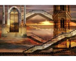DIMEX ART Самозалепваща се флизелинова фототапета етерна кула 375 x 250 см