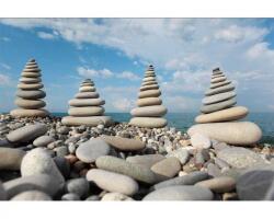 DIMEX ART Самозалепваща се флизелинова фототапета камъни на плажа 375 x 250 см