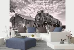 DIMEX ART Самозалепваща се флизелинова фототапета стар парен локомотив 375 x 250 см