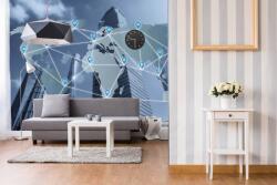 DIMEX ART Самозалепваща се флизелинова фототапета интернет връзка 375 x 250 см