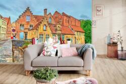DIMEX ART Самозалепваща се флизелинова фототапета къщи в брюж 375 x 250 см