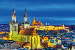 DIMEX ART Флизелинов фототапет прага, нощен изглед 375 x 250 см