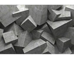 DIMEX ART Самозалепваща се флизелинова фототапета 3d бетонни блокове 375 x 250 см