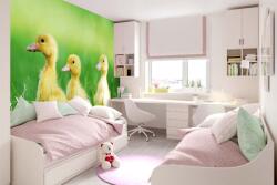 DIMEX ART Самозалепваща се флизелинова фототапета пилета в трева 375 x 250 см