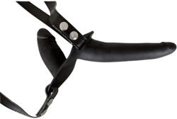 You2Toys - Felcsatolható, szilikon dildó-duó (fekete) (NK05111290000)