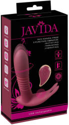 Javida RC - rádiós, 3 funkciós csikló vibrátor (piros) (NK05553800000)