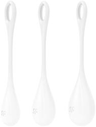 Satisfyer Yoni Power 1 - gésagolyó szett - fehér (3 részes) (NK4049369043835)