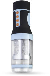 CRUIZR CM04 - akkus, forgó maszturbátor (fekete-kék) (NK8719934004009)