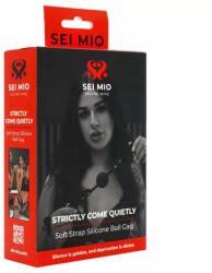 Sei Mio szilikon fekete szájpecek (847878002725)