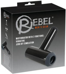 Rebel - akkus, fel-le mozgó, vibráló maszturbátor (fekete) (NK05948140000)