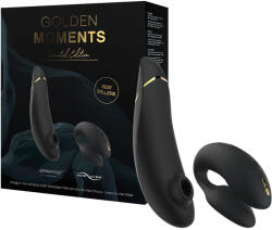 Womanizer Golden Moments 2 - csikló- és párvibrátor (fekete) (NK05519450000)
