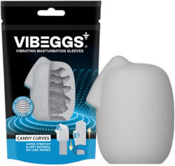 VIBEGGS Candy Curves - vibrációs tojás maszturbátor (fehér) (NK4903462555391)
