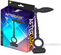 Afterdark Sugilite vibrációs péniszgyűrű anál dugóval (8436583795187-AD-518)