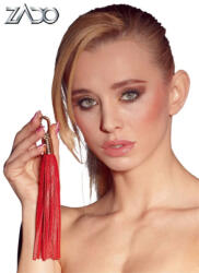  Piros bőr minikorbács karabínerrel (4024144205714-2040310)