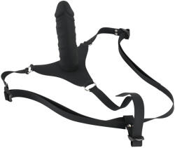 You2Toys - Silicone Strap-On - felcsatolható dildó (fekete) (NK05170970000)