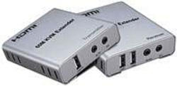 Premiumcord HDMI KVM extender cu 2xUSB până la 60m cu audio printr-un cablu Cat5/6