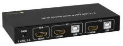 TECHLY Switch KVM TECHLY USB, HDMI, 4K, 2 moduri (IDATA-KVM-HDMI2U)
