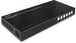 Lindy KVM Lindy Extender Transmitter mit HDMI, DP, Typ-C Inputs HDBaseT (38338)