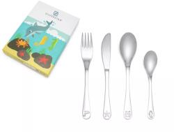 Zilverstad Gyermek evőeszköz Tengeri állatok, 4 db-os készlet