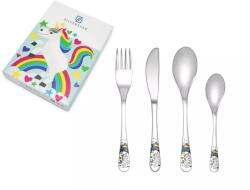 Zilverstad Gyermek evőeszköz Egyszarvú, 4 db-os készlet