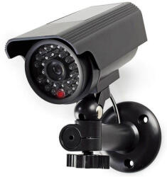 Nedis cameră de supraveghere falsă cu LED intermitent/ bullet/ IP44/ exterior/ negru