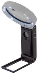 WEDO Nagyító, 90 mm, kihajtható állvánnyal, LED fénnyel, WEDO, fekete/fehér (UW2717567) - fiorex