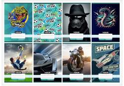 Nebulo Füzet kockás NEBULO A/5 32 lapos 27-32 Vagány II. 16 darabos (NR-2-VM-A5) - vectraline