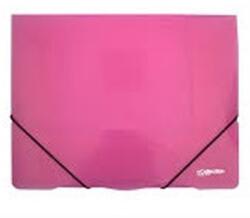 Electra Gumis mappa ELECTRA A/4 műanyag pink (2-600) - vectraline