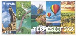 VECTRALINE Asztali naptár képes VECTRALINE Természet álló fehér lapos holdfázissal naptárháttal 2027 (23.09785) - vectraline