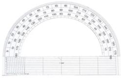  Szögmérő 180 fokos papír (P0011-0590) - vectraline