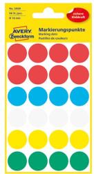 AVERY Etikett AVERY 3089 öntapadó jelölőpont vegyes 5 szín 18 mm 96 jelölőpont/csomag (3089) - vectraline