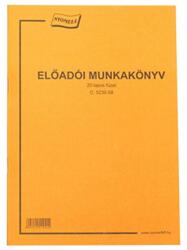  Nyomtatvány előadói munkakönyv A/4 20 lapos - vectraline