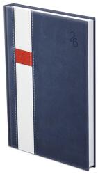 TopTimer Határidőnapló TOPTIMER Vario V012 B/6 heti fehér lapos kék-fehér 2026 (T012V-004) - vectraline