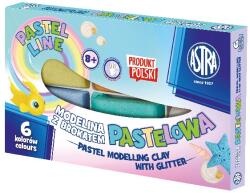 ASTRA Gyurma ASTRA modellező csillámos 6 színű (304118001) - vectraline