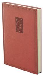 TopTimer Határidőnapló TOPTIMER Classic C021 A/5 napi sárga lapos bordó 2026 (C021C-002) - vectraline