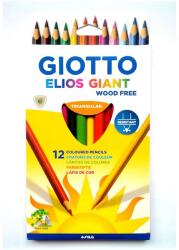 GIOTTO Színes ceruza GIOTTO Elios háromszögletű vastag 12 darabos készlet (2215 00)