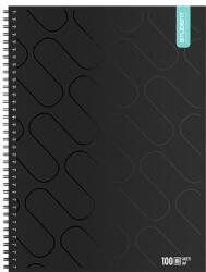 ICO Spirálfüzet kockás ICO Student Black Prémium A/4 100 lapos (7500161001)