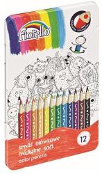 Fiorello Színes ceruza FIORELLO háromszögletű fémdobozos 12 darabos (170-2425)