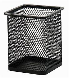  Írószertartó fémhálós szögletes fekete (20428) - vectraline